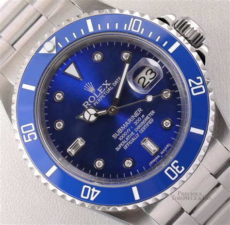 rolex blue mariner